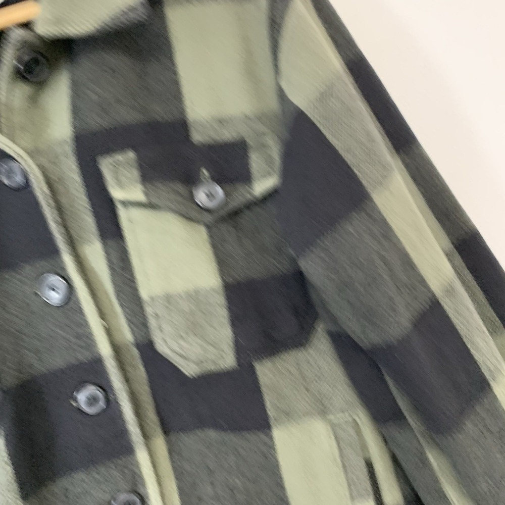 Lucky Brand Oversized Schaket Shirt Jacket Buffalo Plaid 100% Cotton Woman Small - Picture 2 of 8